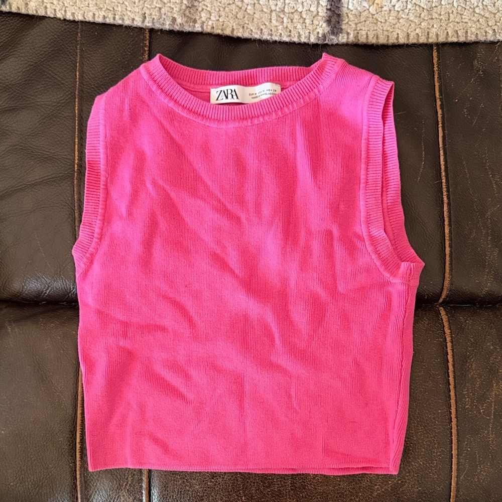 Zara Vibrant Pink Tank Top